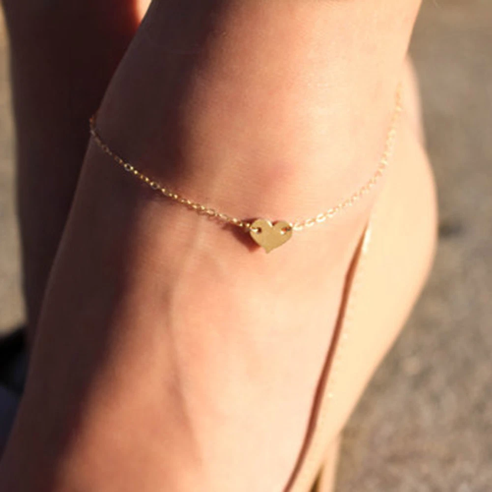 Gold bracelet for leg clearance