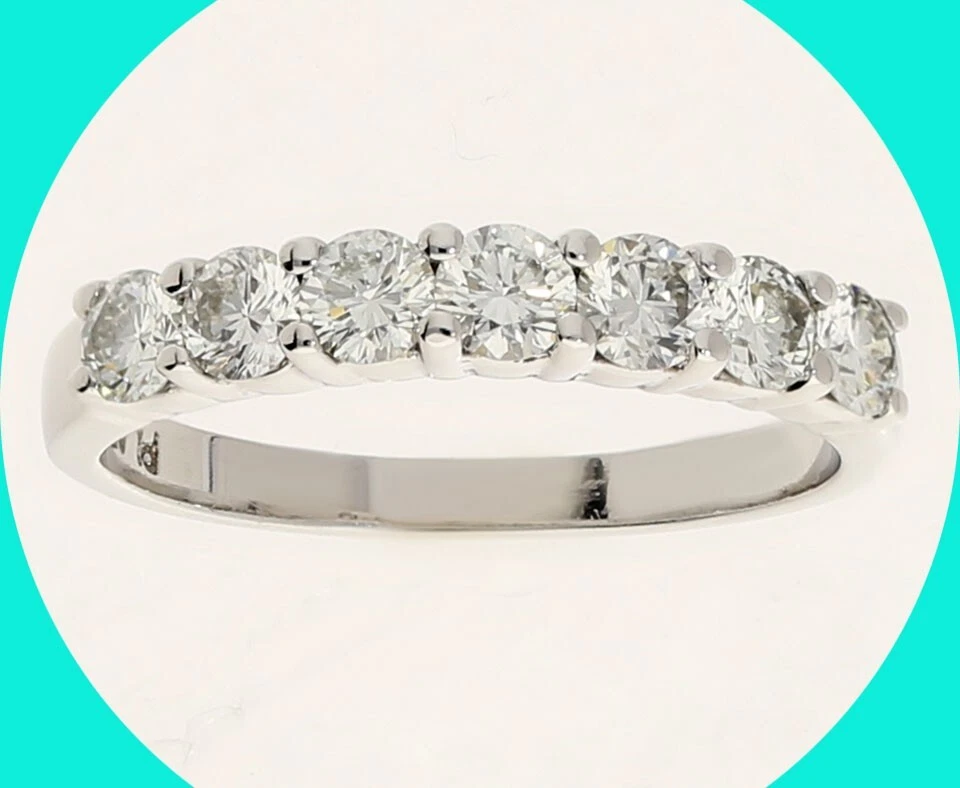 Platinum Diamond Anniversary Wedding Band Ring VVS VS Clarity 3MM