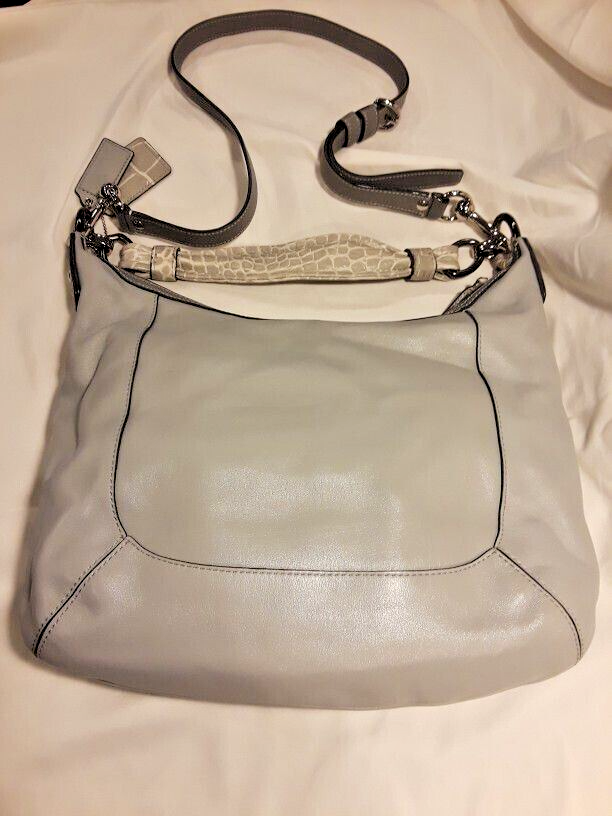 New Condition Flawless COACH Kristin Spectator Leather Hobo Tote 