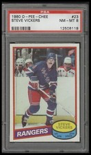 Steve Vickers 1980 O-Pee-Chee #23 PSA Graded 8 NM-MT