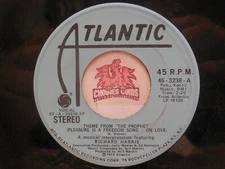 Promo! Richard Harris – Theme From "The Prophet" / Mono, 45 RPM VG+ (21E)