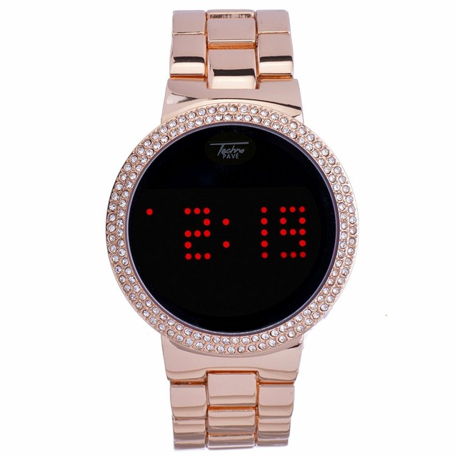 iced out digital watch