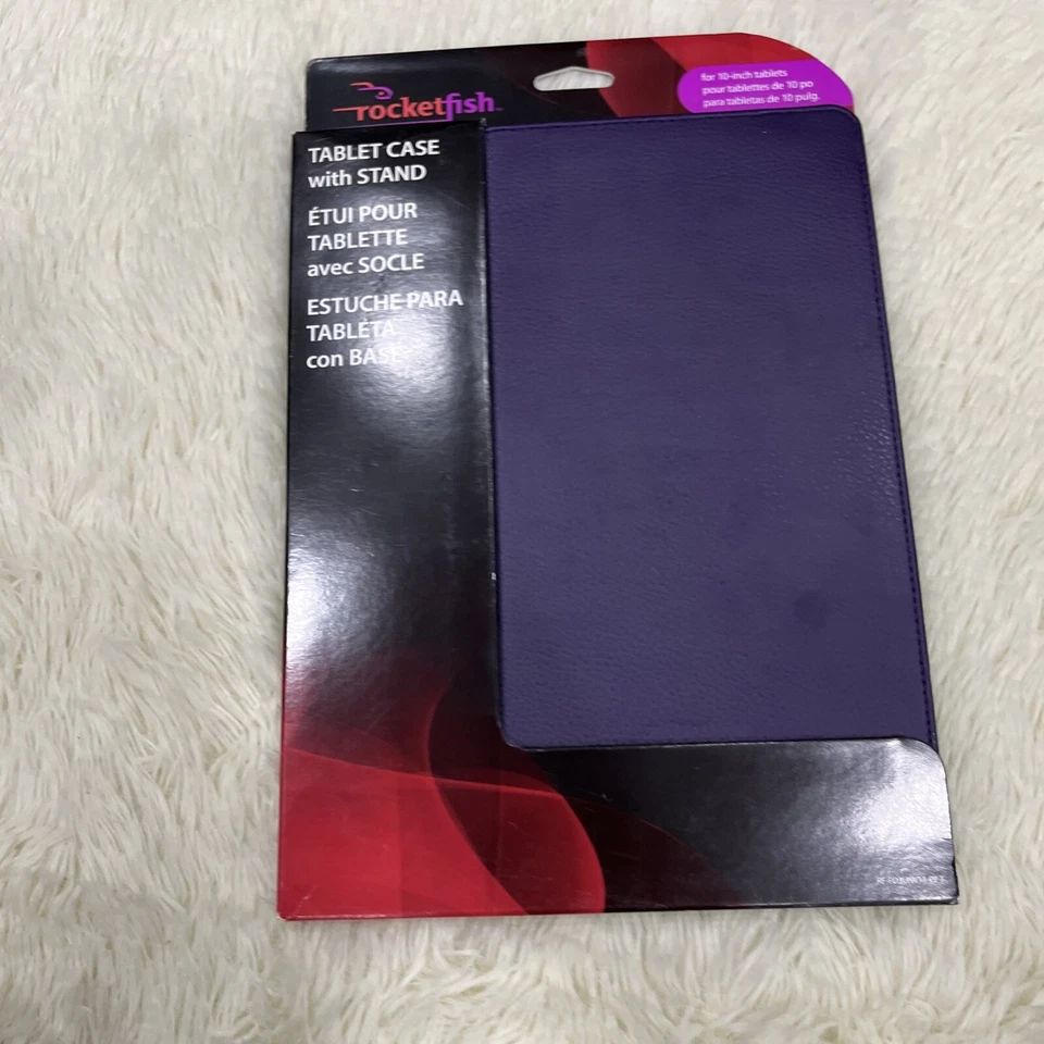 FUNDA FOLIO UNIVERSAL ROCKETFISH CON SOPORTE PARA TABLET DE 10 PULGADAS - RF-PD3UNV13-PP-T Foto 4 de 4