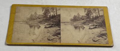 Stereoview Photo Lake George NY The Beach Looking West E & HT Anthony 