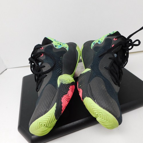 Under Armour Mens 9 Womens 10.5 Spawn 4 Printed Black Quirky Lime 3025345 002 - Picture 4 of 12