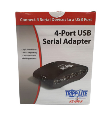 Tripp Lite 4-Port USB Serial Adapter, USA-49WG / Shipping by eBay GSP