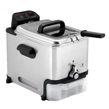 T Fal 3.5L Stainless Steel Deep Fryer with Oil Filtration and Basket
