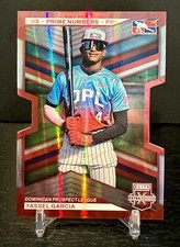 2023 Panini Elite Extra Edition #184 Yassel Garcia Prime Numbers A Die Cut #/200
