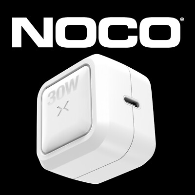 NOCO XGrid X30: 30W USB-C Charger - Single Port - Type C Power Adapter (White)