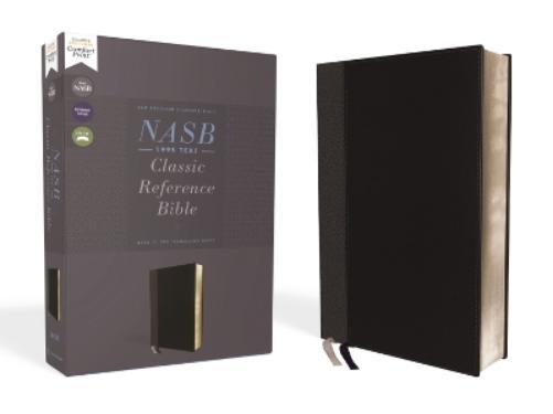 NASB, Classic Reference Bible, Leathersoft, Black, Red Le (Rilegato in ecopelle)