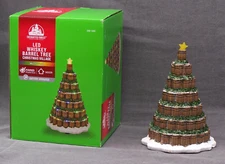 Enchanted Forest LED Whiskey Barrel Christmas Village 8" Tree Multicolor