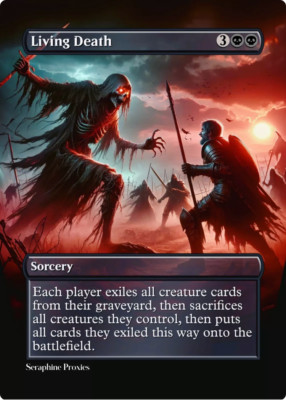 Living Death - High Quality Altered Art Custom Cards