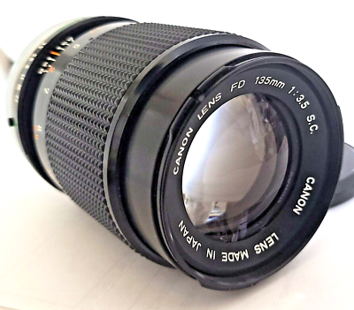 Objectif Canon 135mm FD F3.5 Manuel Pour Argentique - Occasion Très Bon état 9/10