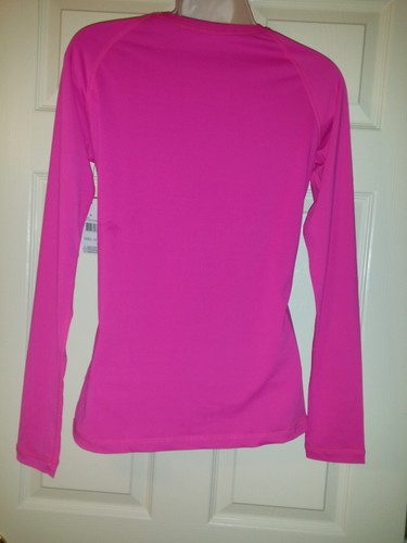 Camiseta de surf VOLCOM 30+ anti-UV secado rápido rosa liso manga larga protector contra erupciones talla. M - Imagen 3 de 14