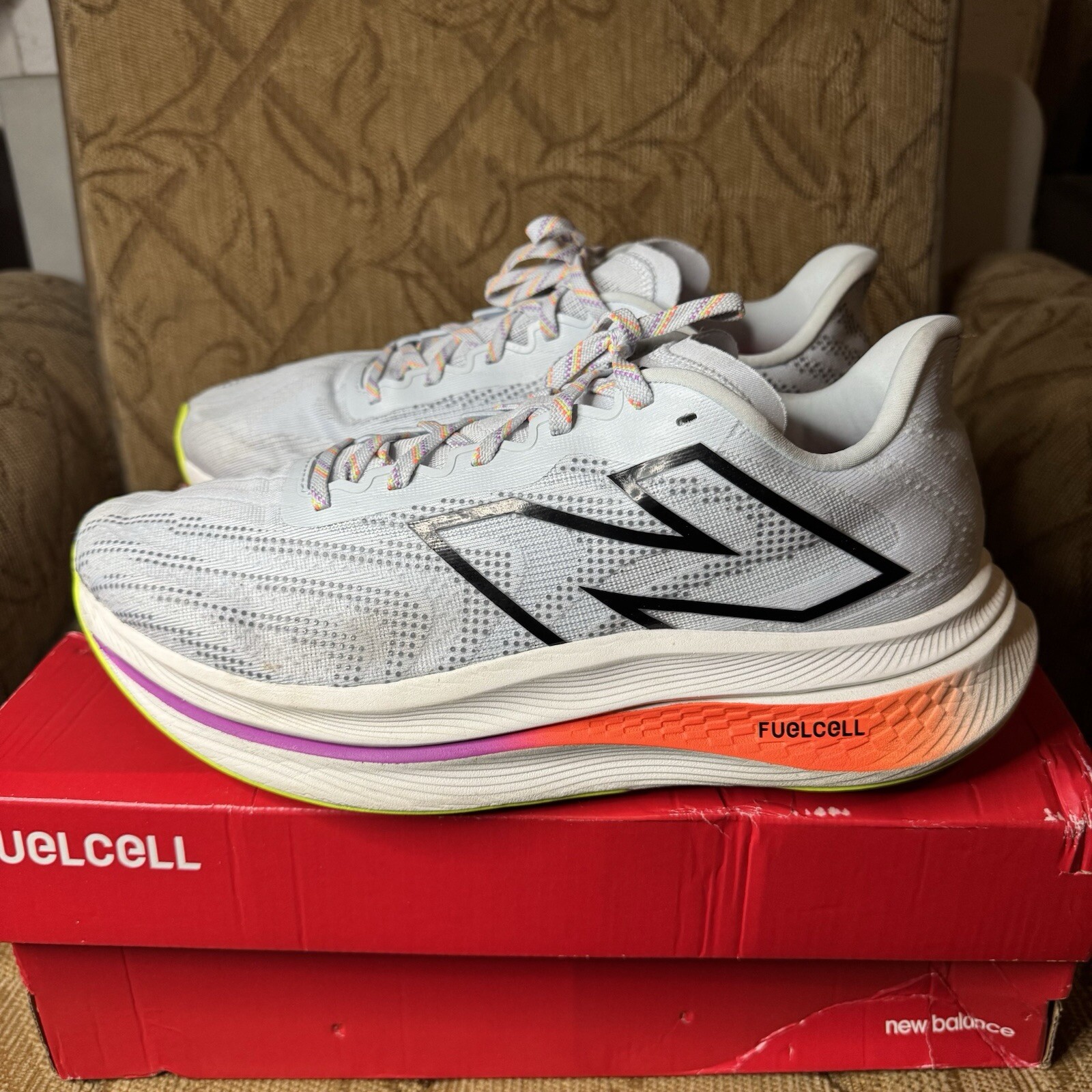 New Balance FuelCell SuperComp Trainer V2 MRCXLG3 Shoes Men's 12 2E Ice Blue