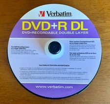 Verbatim DVD+R DL Double Layer on Single Sided Disc 17 Pack Spindle Blank DVDs