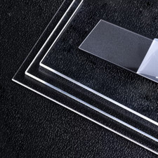 5 X Clear Acrylic Cut Glass 3mm Thick Panels / 50mm X200mm Perspex Plastic Sheet