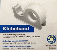 36 X Nastro Adesivo Con Svolgitore 12mm X 10m