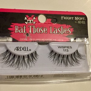 Ardell Eyelashes Wispies 113 False Eyelashes With Adhesive Bat Those Lashes Ebay