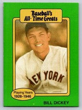 1987 Hygrade All-Time Greats #NNO Bill Dickey New York Yankees