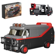 MOC 1983 GMC Vandura A-Team Van 1:24 Modellino Auto Blocchi Costruzioni Giocattoli