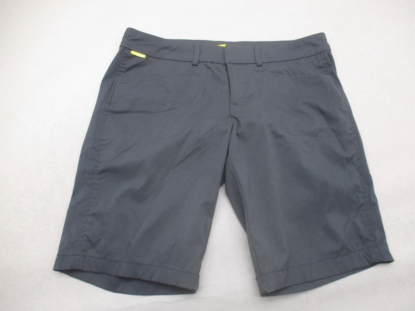 lole stretch zip fly pockets flat front shorts