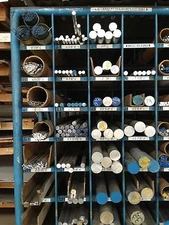 Alloy 6061-T6 Aluminum Solid Round - 1 1/8" x 48" Long