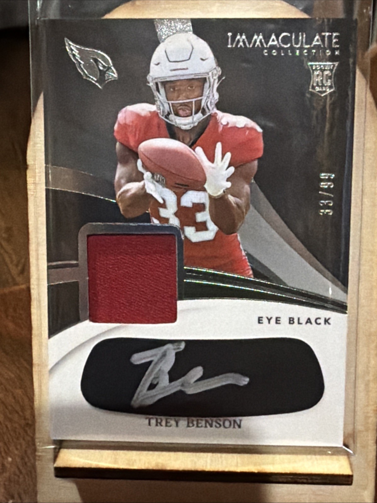 TREY BENSON 2024 Immaculate EYE BLACK RPA Rookie Auto Patch /99