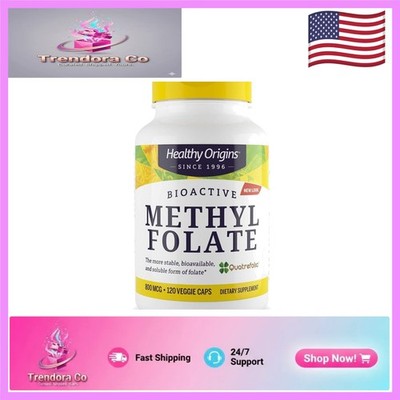 Methyl Folate 800 mcg - Non-GMO, Gluten & Dairy Free, 120 Veggie Caps