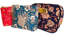 3 x Estee Lauder Makeup Cosmetic Multi Color Bags  Set of 3 New