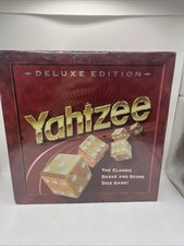 New Sealed Vintage 1997 DELUXE YAHTZEE Golden-Flecked Dice Board Game Rare