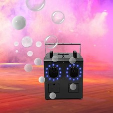 Smoke Fog Bubble Machine RGB LED Light Stage effect DJ Fogger Machine DMX Remote