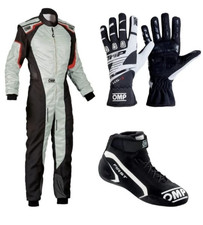 Omp Racing Suit Shoes Gloves Set With Free Balaclava Karting Gear Bundle Omp Racing Suit Shoes Gloves Set With Free Balaclava Karting Gear Bundle