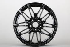 W714-gb 19x9.5 5x112 Et40 66.6 Gloss Black Set Of 4 Wheels