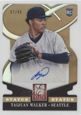2014 Donruss Elite Signatures Status Gold Die-Cut 7/49 Taijuan Walker Auto 1n2c
