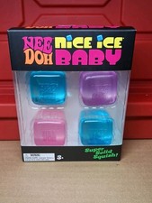 New NeeDoh Nice Ice Baby Mini Cubes Pink Blue Purple Schylling Free Shipping
