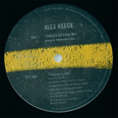 Alex Reece - Candles (Remix) - UK Promo 12'' Vinyl - 1996 - 4th & Broadway
