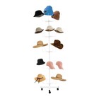 Rotating Hat Display Rack Free Standing Metal Floor Caps Headwear Stand ...