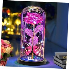 Mothers Day Flower Gifts for Mom Women Grandma Her Wife,Light Up Rose in a Pink