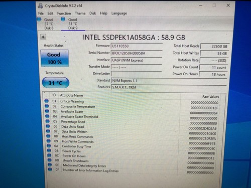 Intel Optane P1600X 58GB NVMe SSD M.2 OPEN BOX HASSLE-FREE 2-YEAR WARRANTY - Picture 7 of 11