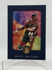 1995-96 Skybox E-XL - Gary Payton #77 Blue Seattle SuperSonics 