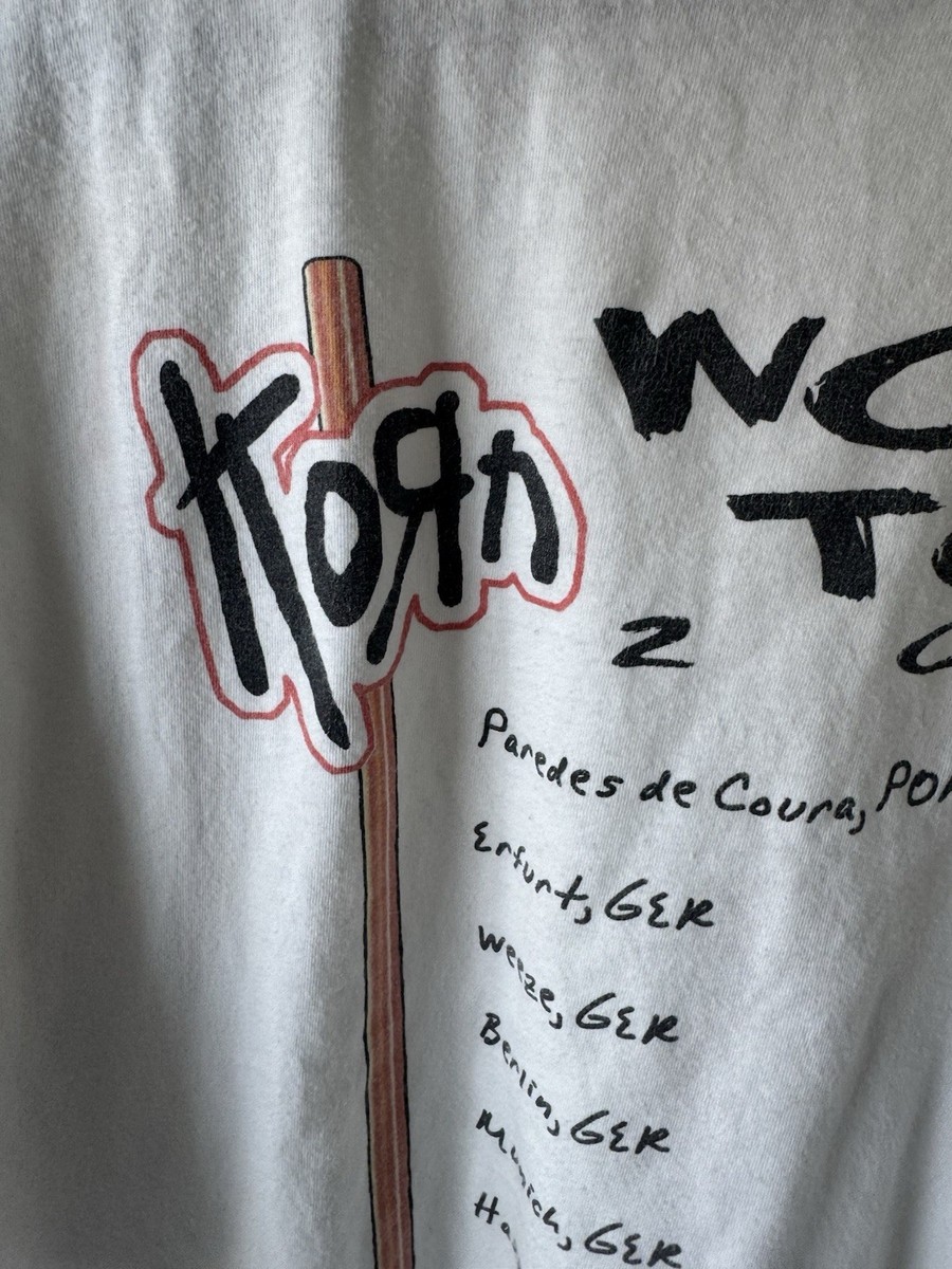 RARE Vintage 2002 Korn Pop Sux Tour Concert T shirt Tee - Size XL