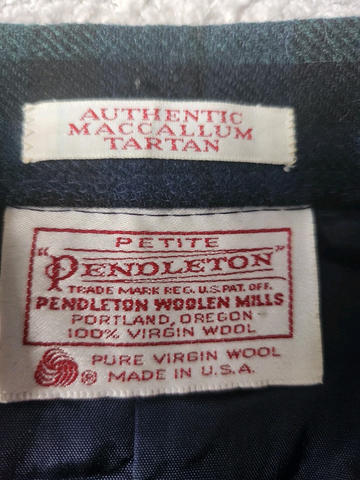 Vintage Pendleton Authentic Maccallum Tartan Pure… - image 3