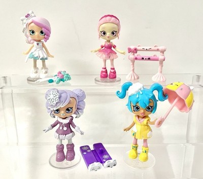 Lil Shoppies Lot Season 4 Shopkins Dolls Bridie Crystal Snow Pirouetta Ella Rain