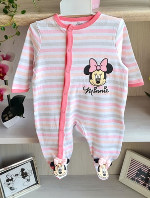 Minnie Maus Disney Langarm Overall Jumpsuit Gr. 80 Frühling Sommer