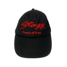 Stagg Hat Cap Black Red Universe Of Music Strapback Adjustable Embroidered