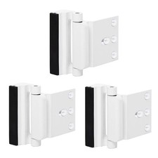 3 Pack Door Reinforcement Locks with 12 Screws, Home Security Door Lock Stop ...