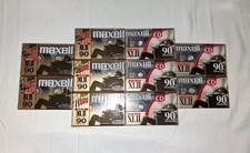 Maxell XLII 90 Type II High Bias Cassette Tapes   Lot of 10 Sealed NOS