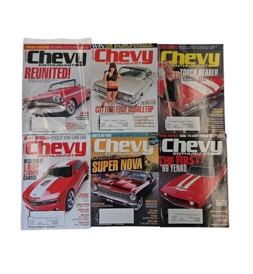 Lot 6 Amos Chevy Enthusiast Magazines 2010 Camaro Super Nova Yenko Impala