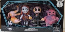 Disney Nightmare Before Christmas 4 Pack 8 Plush Jack/ Zero/Sally/ Oogie